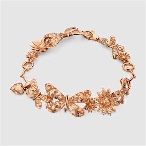 gucci gold flower bracelet|gold Gucci bracelet for women.